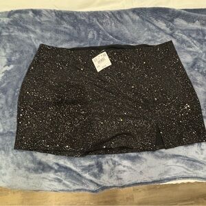 American Eagle It Knit Glitter Skort